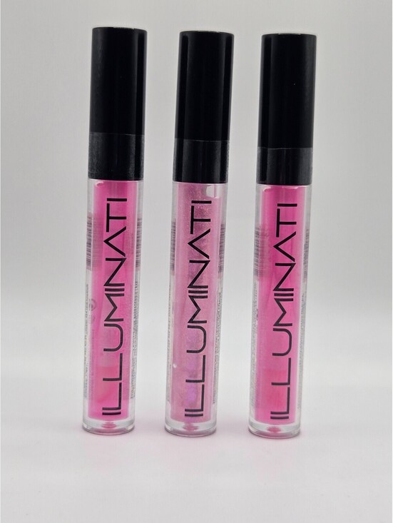 Illuminati Other - Illuminati Cosmetics Lip Gloss Lot of 3 Cosmo & Electra Pink Shimmer Gloss New